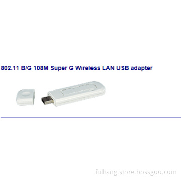802.11 B/G 108m Super G Wireless LAN USB Adapter